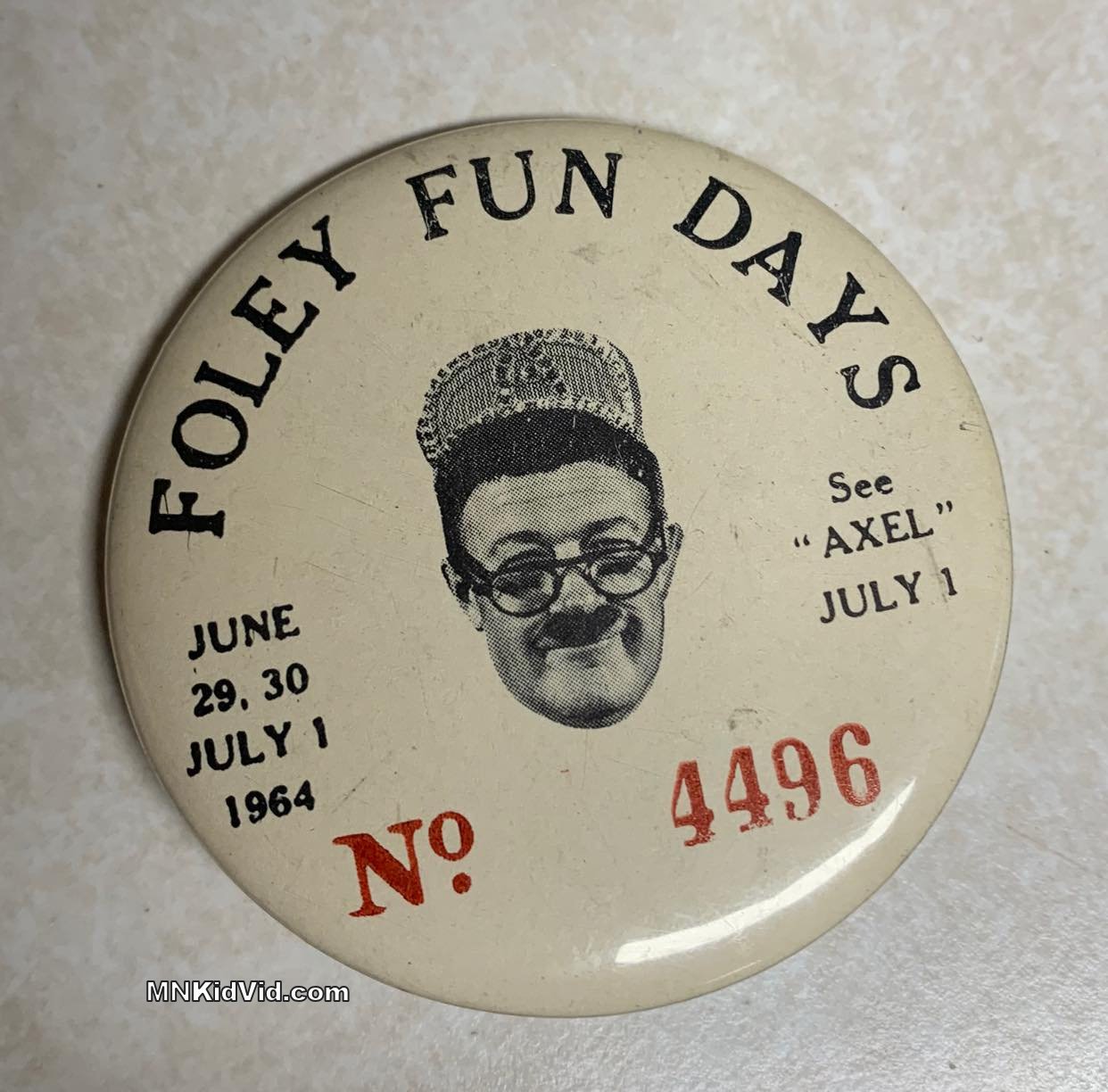 Axel at Foley Fun Days 1964 Minnesota KidVid