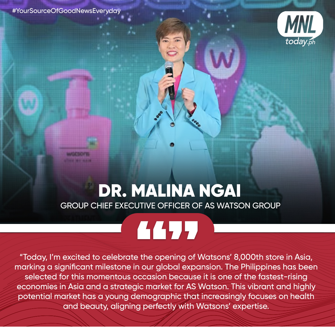 Watsons celebrates its 8000th store with SM Mall of Asia Atrium opening