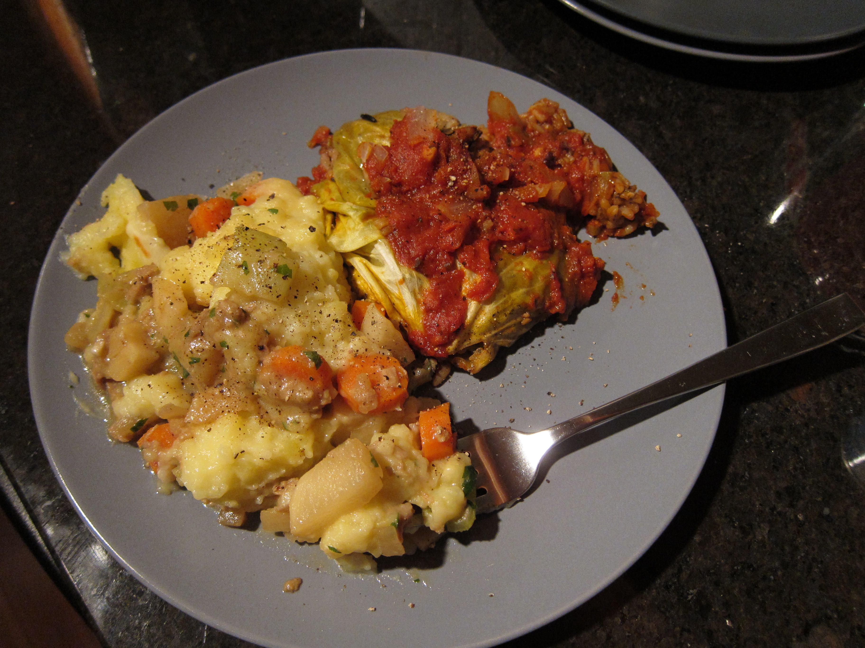 Plated entrees MN Monday Night Dinner