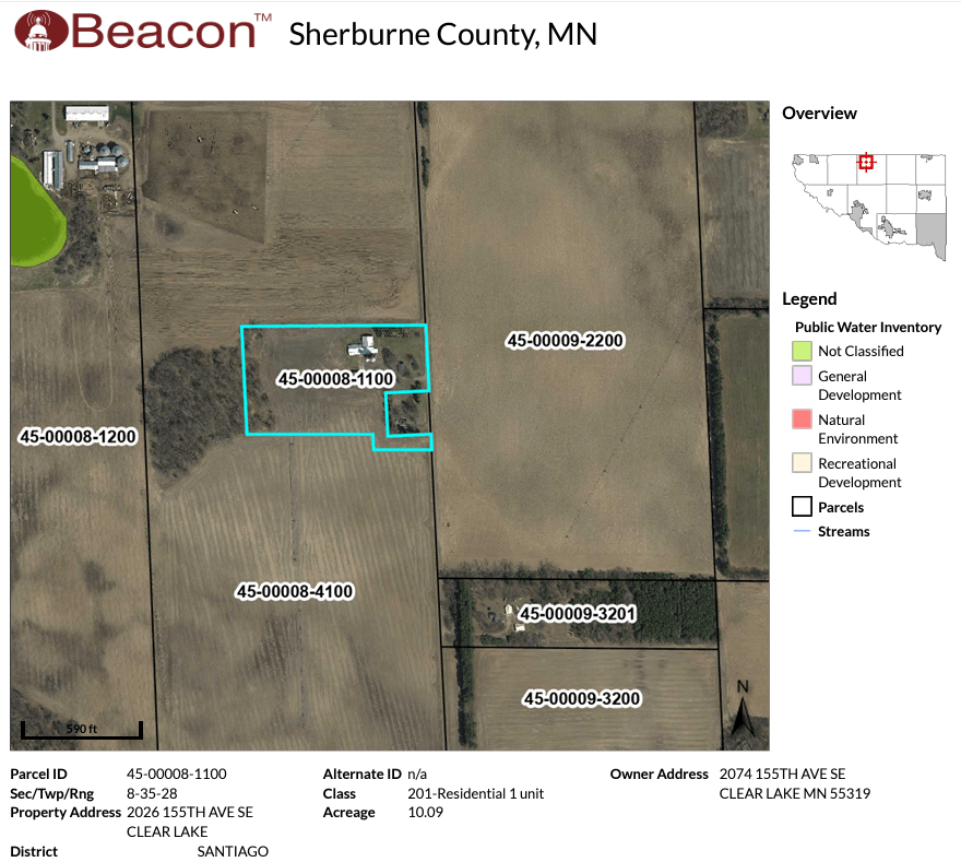MN Property Solutions Clear Lake Hobby Farm Owner Financing