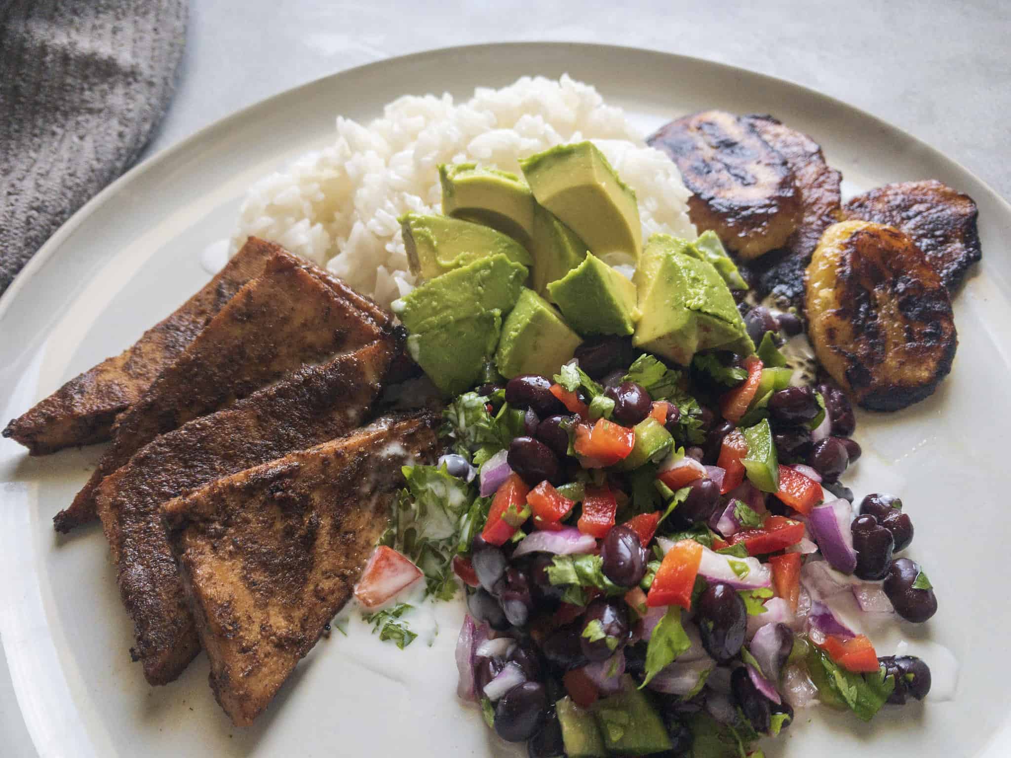 Jerk Tofu with Coconut Cream Sauce MN Veg Head