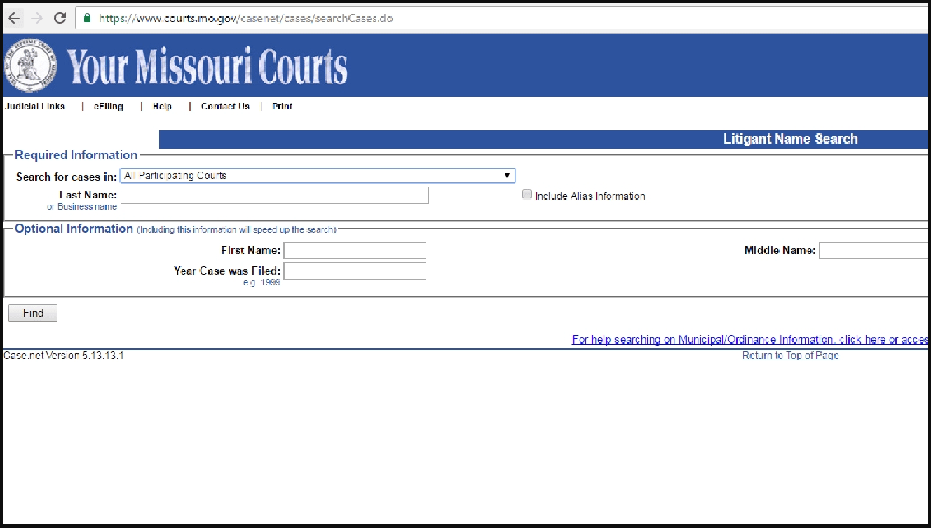 MOMissouri Court Cases & Records