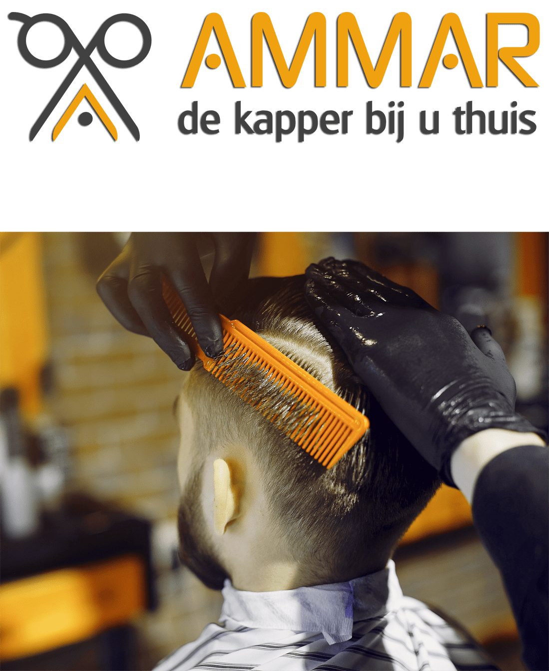 Mobiele kapper Ammar Alwahibi