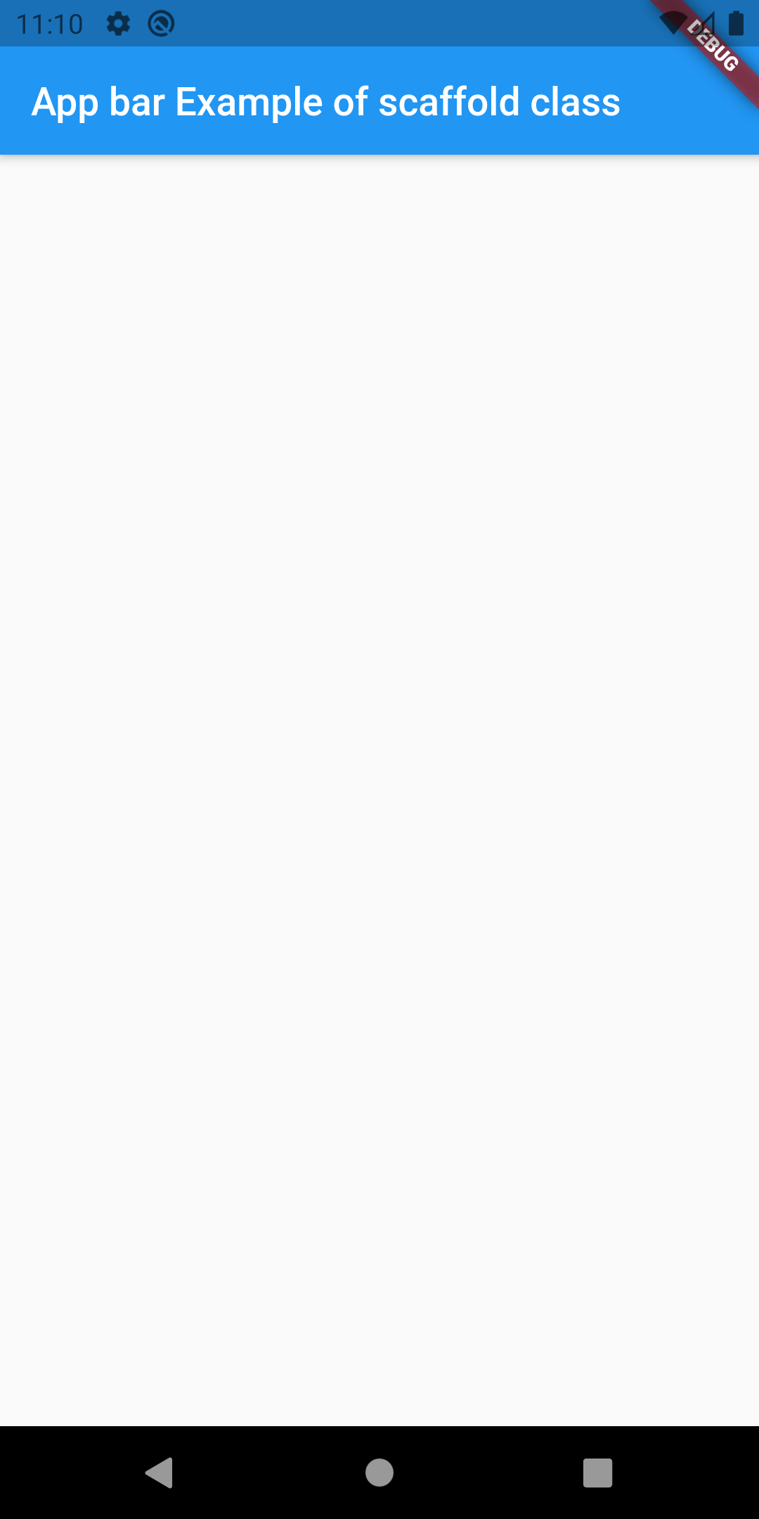 Scaffold Class in Flutter Mobikul