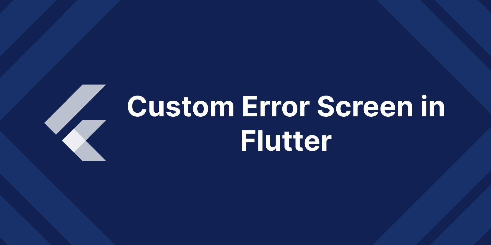 Custom Error Screen in Flutter Mobikul