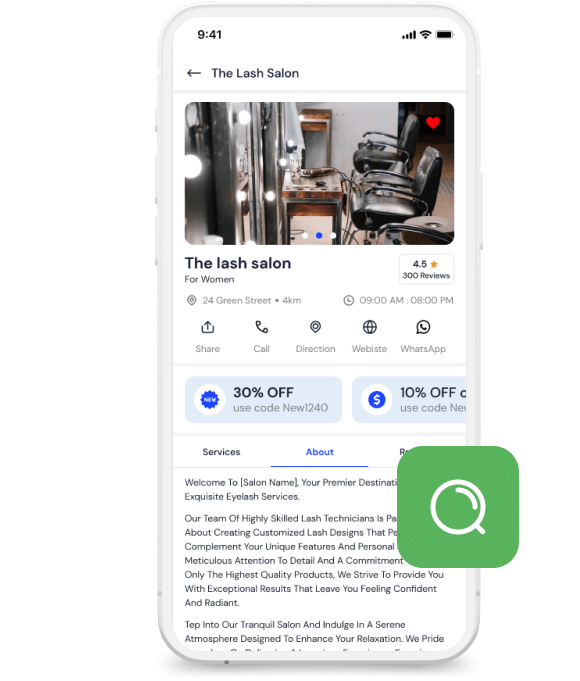 Eyelash Booking App Development Mobikul