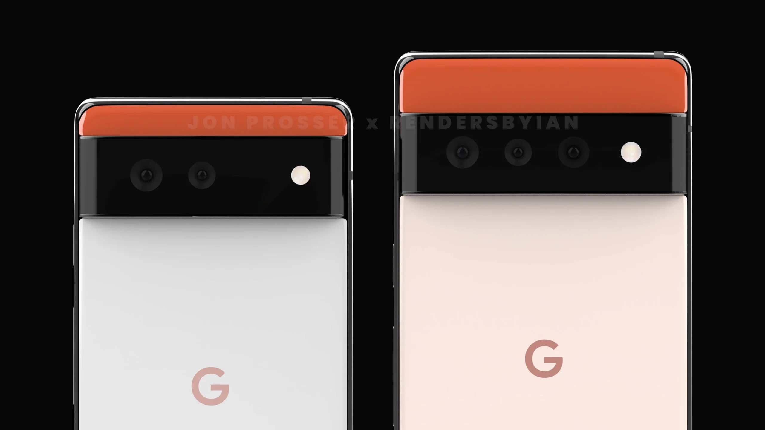 Google Pixel 6 и 6 Pro качественные рендеры смартфонов