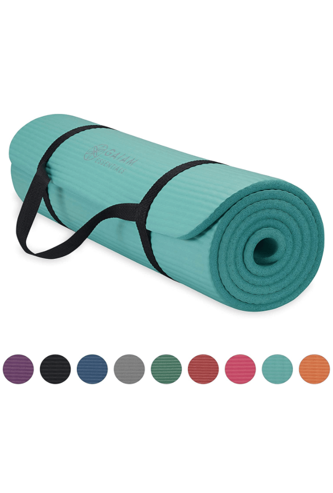 Gaiam Thick Yoga Mat Fitness and Exercise Mat