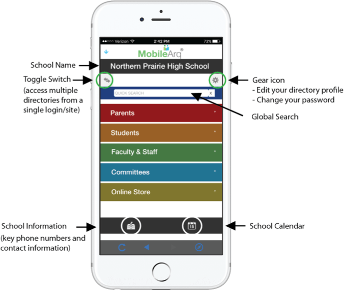 School Directory App The Anatomy of an Intuitive and EasytoUse interface