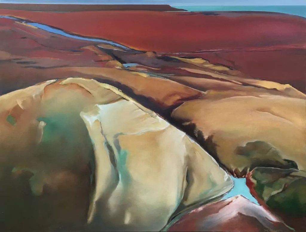 Red Ridge Road by Sue Collins NZ Artist Mobile Art Gallery
