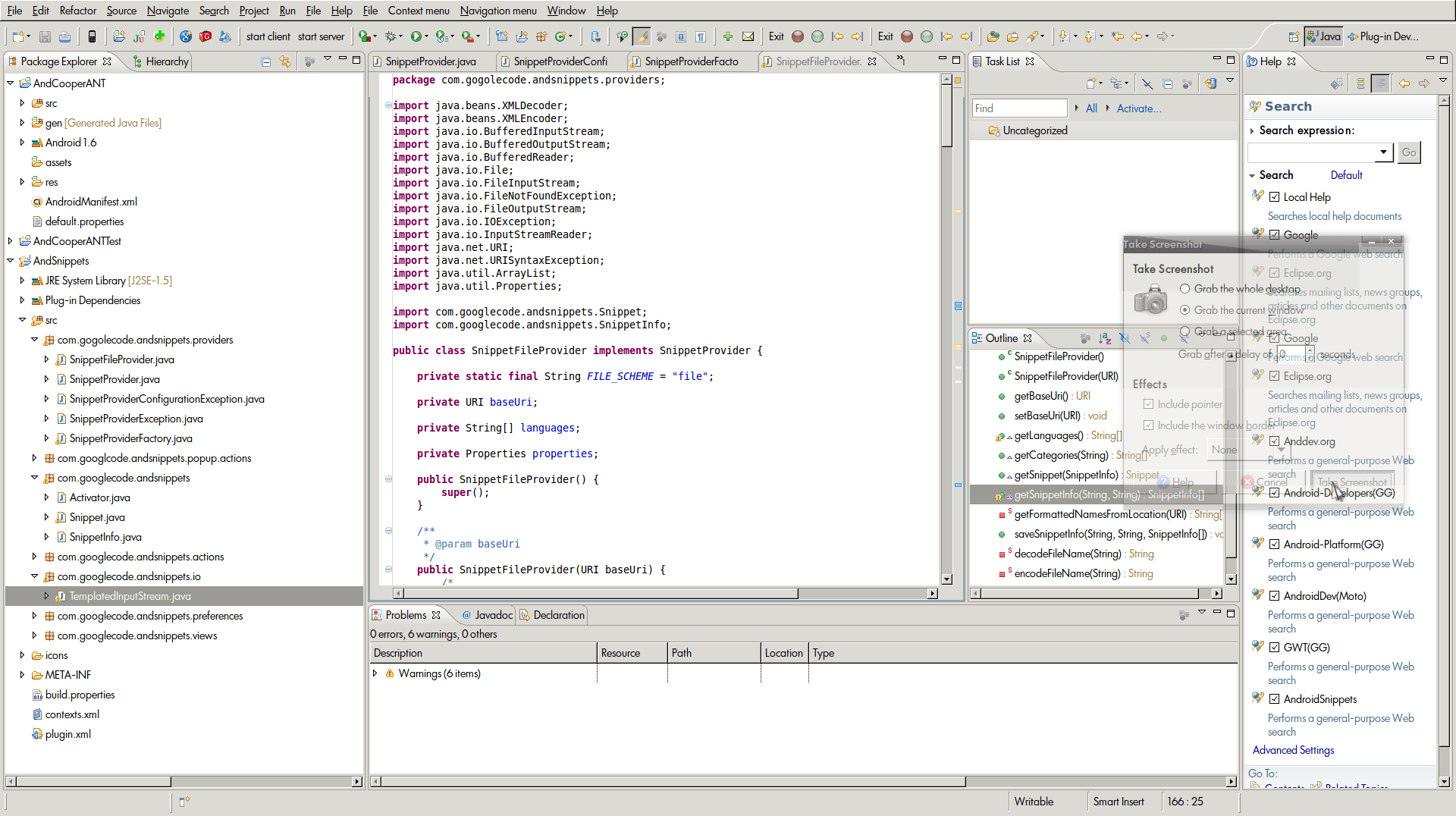 Android Snippets MobileBytes
