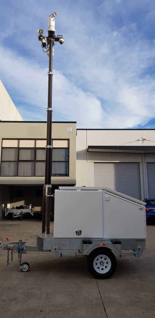 Solar Security Camera Trailer Mobile Camera Security