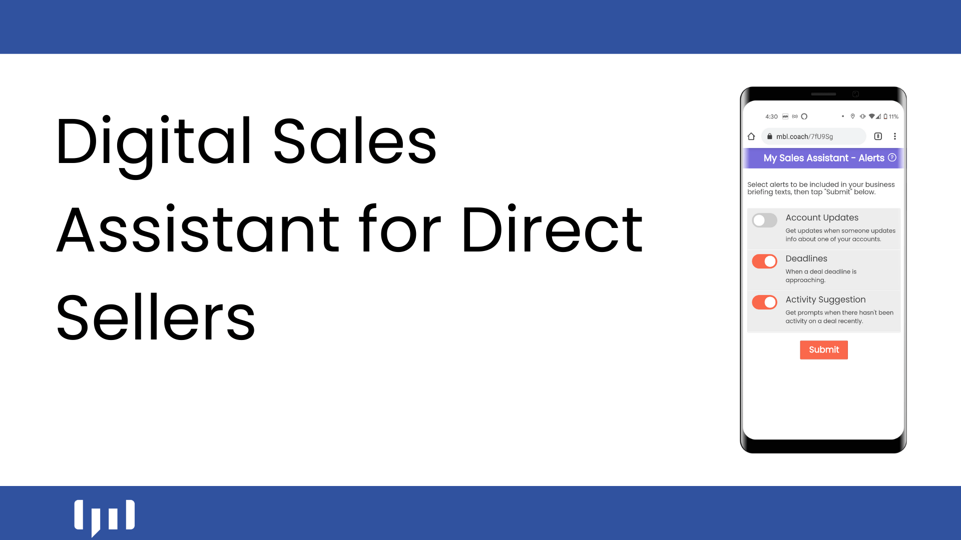 Digital Sales Assistant for Direct Sellers Mobile Coach
