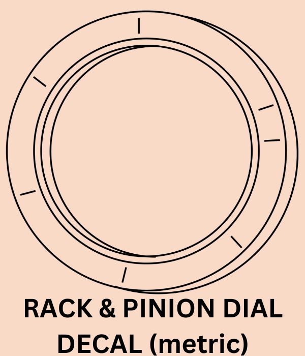 4991 RACK & PINION DIAL DECAL (metric) Mobile Dimension Saw