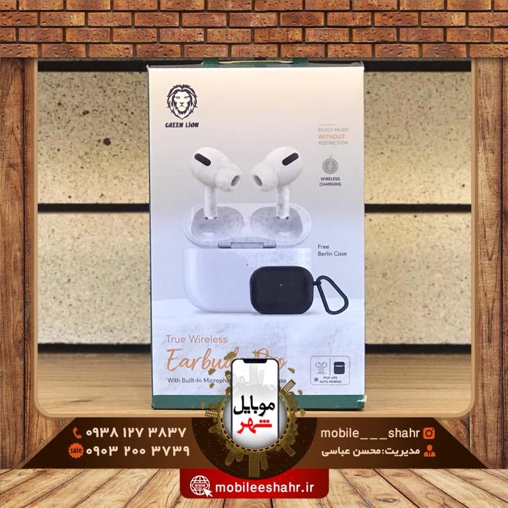 هندزفری بلوتوث گرین Green true wireless earbuds Pro موبایل شهر