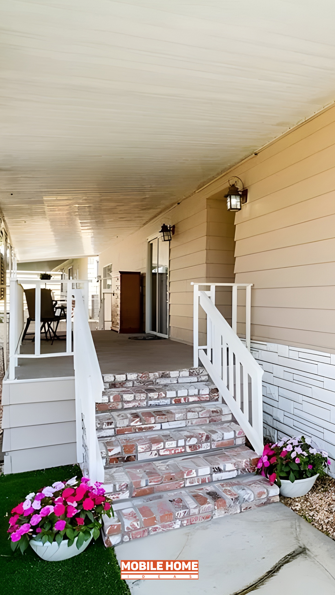 10 Mobile Home Brick Steps Design Ideas