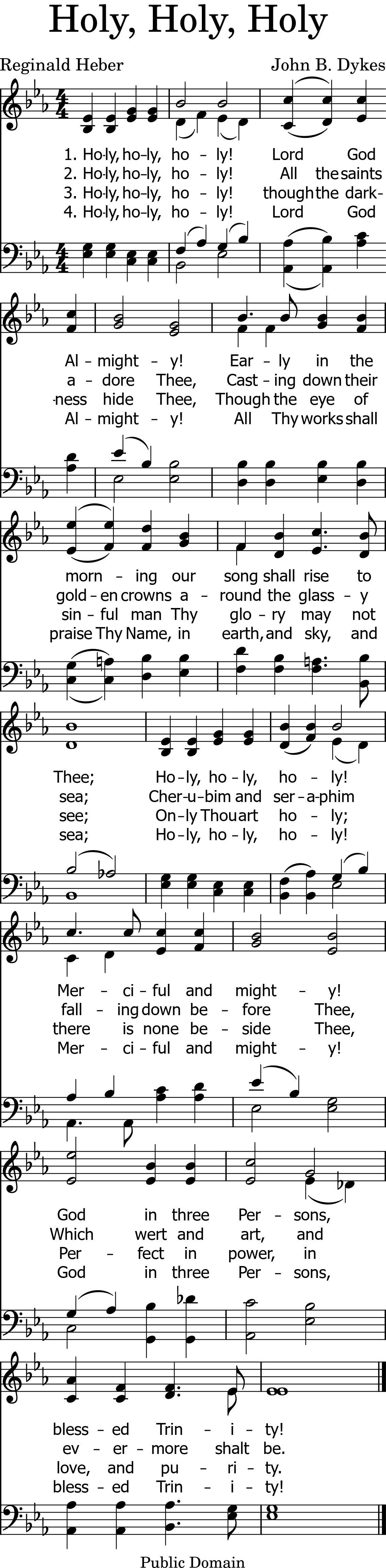 7 Holy, Holy, Holy Mobile Hymns