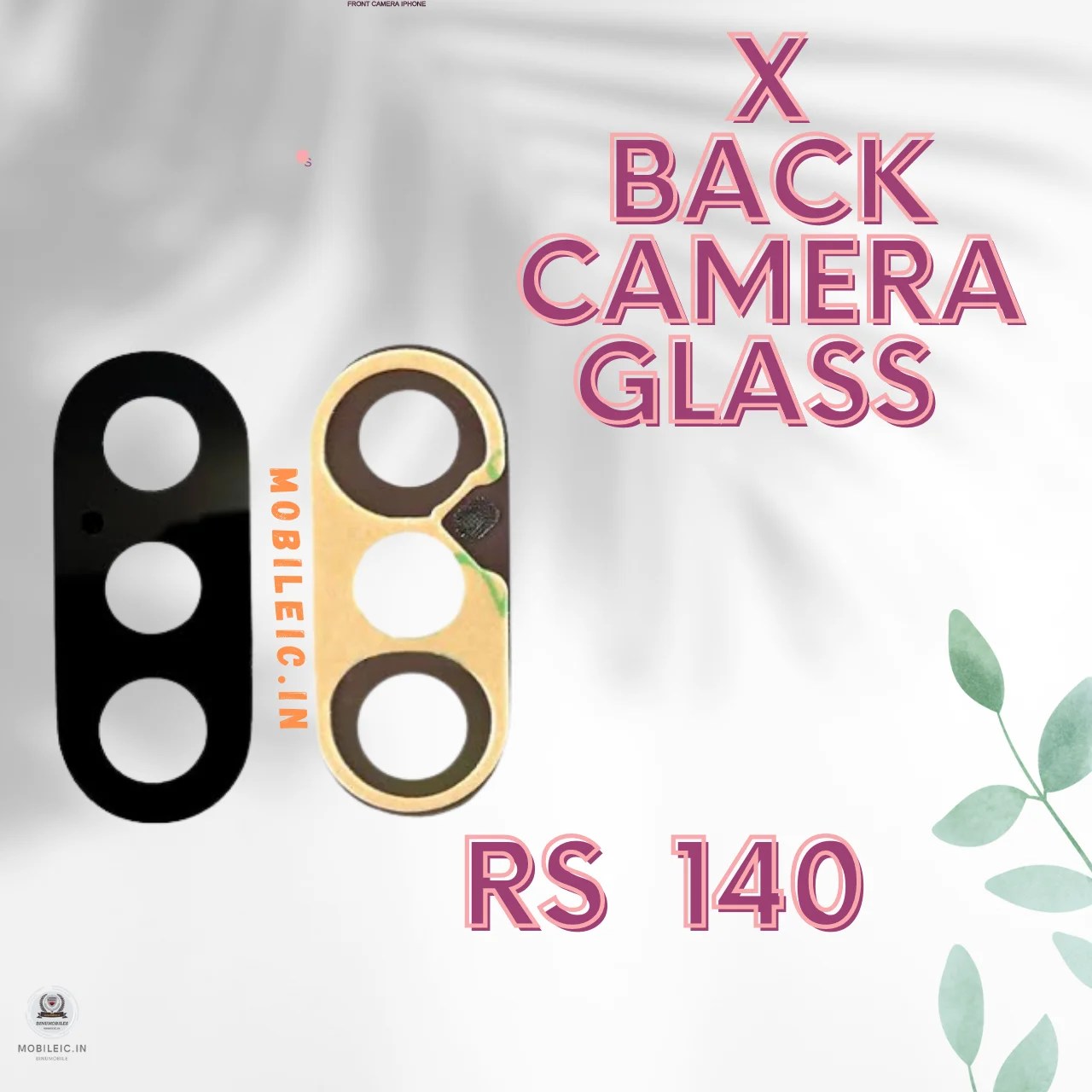 CAMERA GLASS IPHONE X mobileic