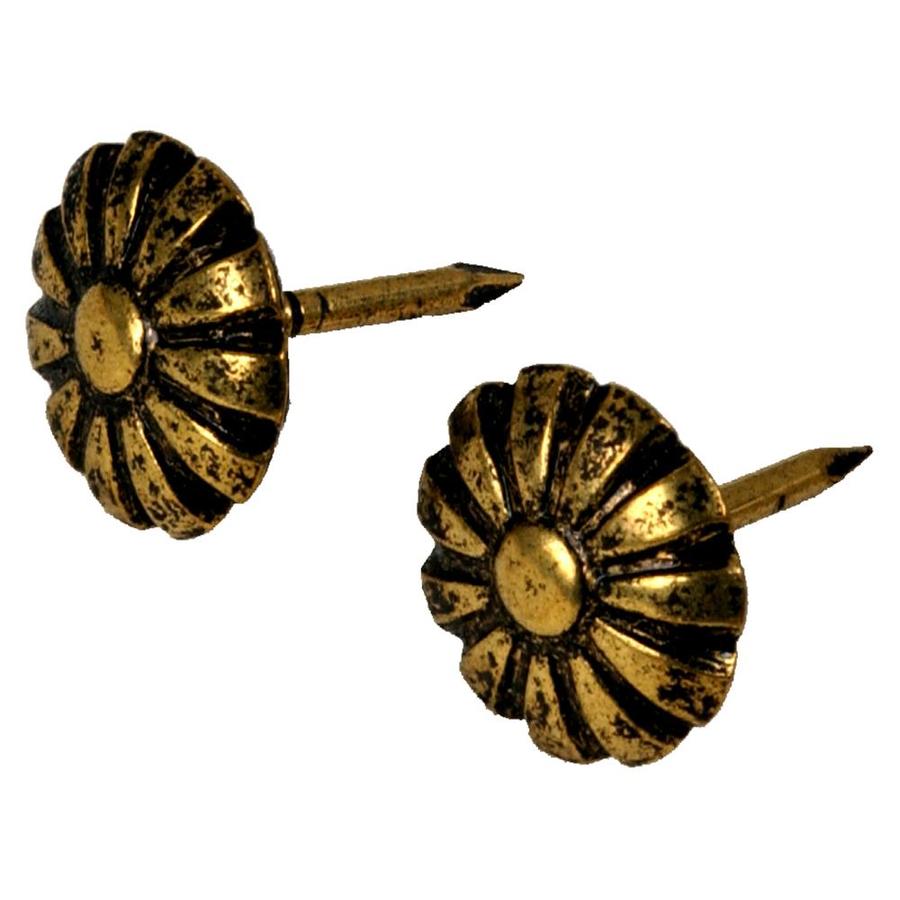 Hillman 25 Count 16Gauge 1in BrassPlated Furniture Nails at