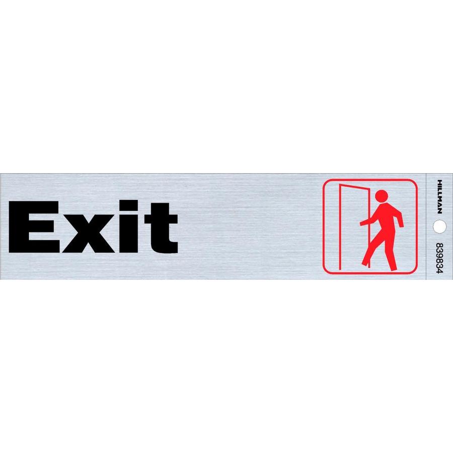 Hillman 2in x 8in Exit Sign at