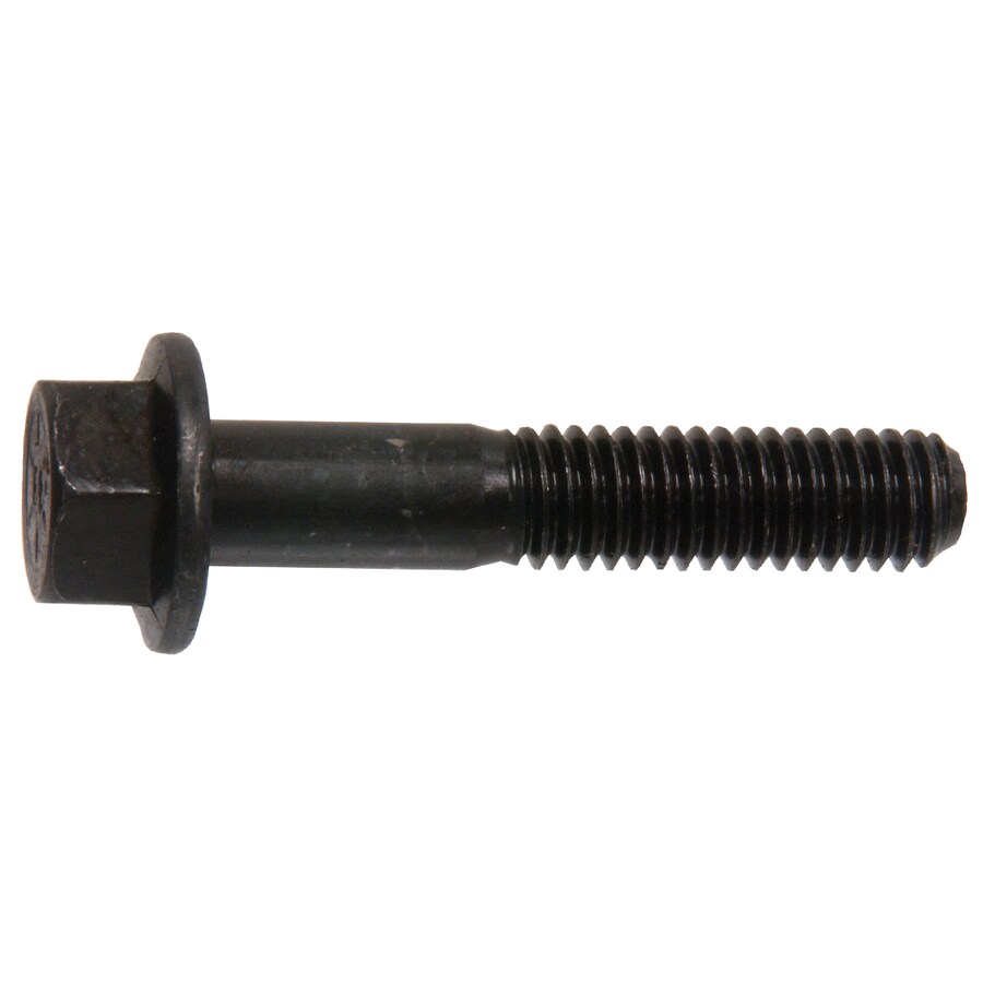 Hillman 4Count 12mm x 25 mm Black Hardened Steel Hex Flange Bolt at
