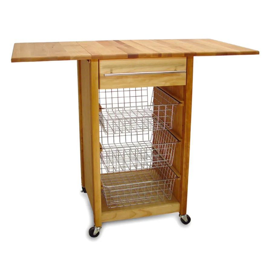 Catskill Craftsmen Brown Farmhouse Kitchen Cart at