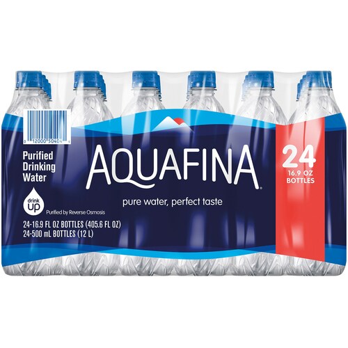 Aquafina 24Pack 16.9fl oz Purified Bottled Water in the Water