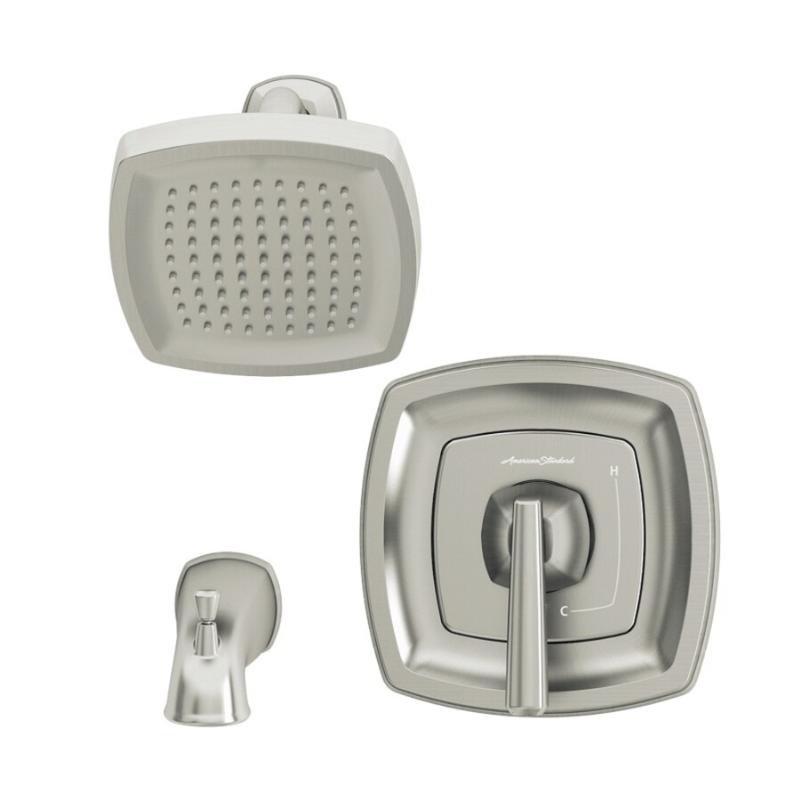 American Standard Edgemere Brushed Nickel 1Handle Bathtub and Shower