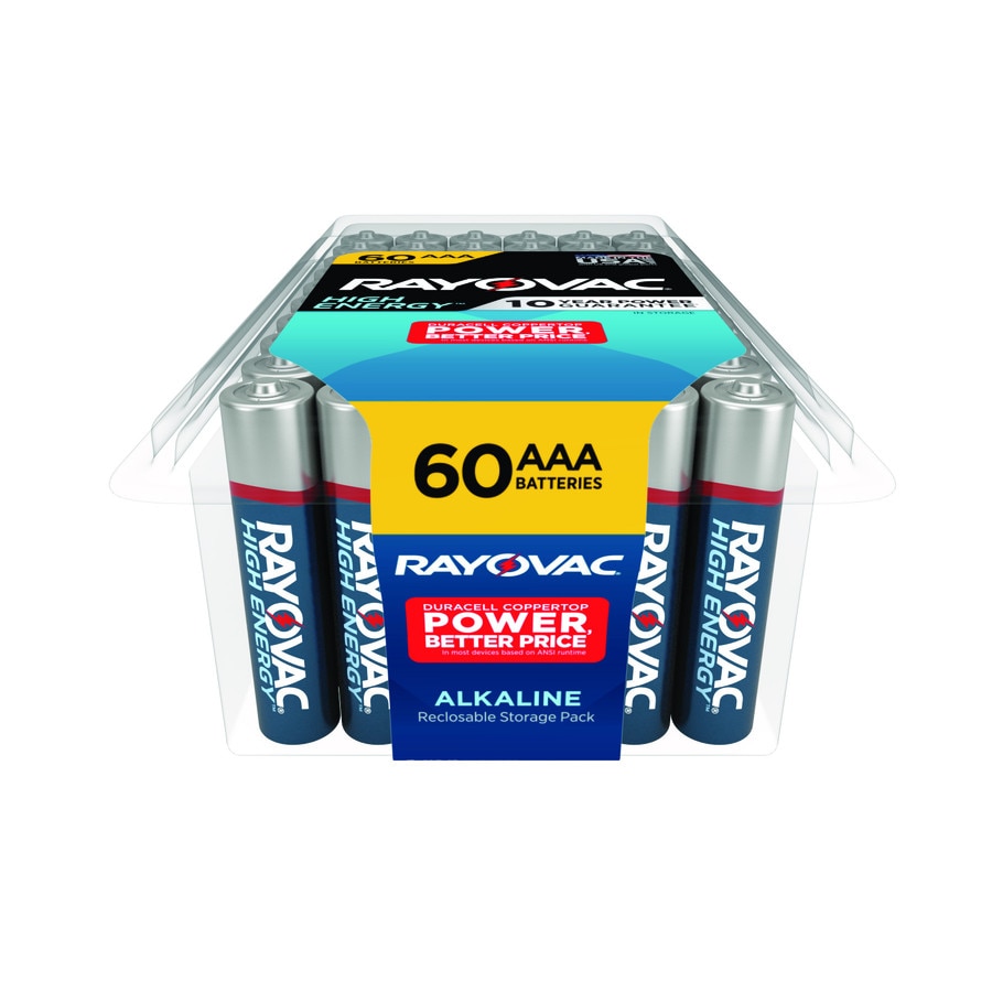 Rayovac High Energy Alkaline AAA Batteries (60Pack) at