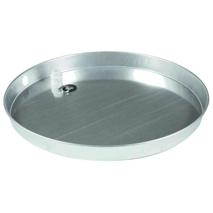 CAMCO 30in x 31in Aluminum Water Heater Drain Pan with Fitting in the