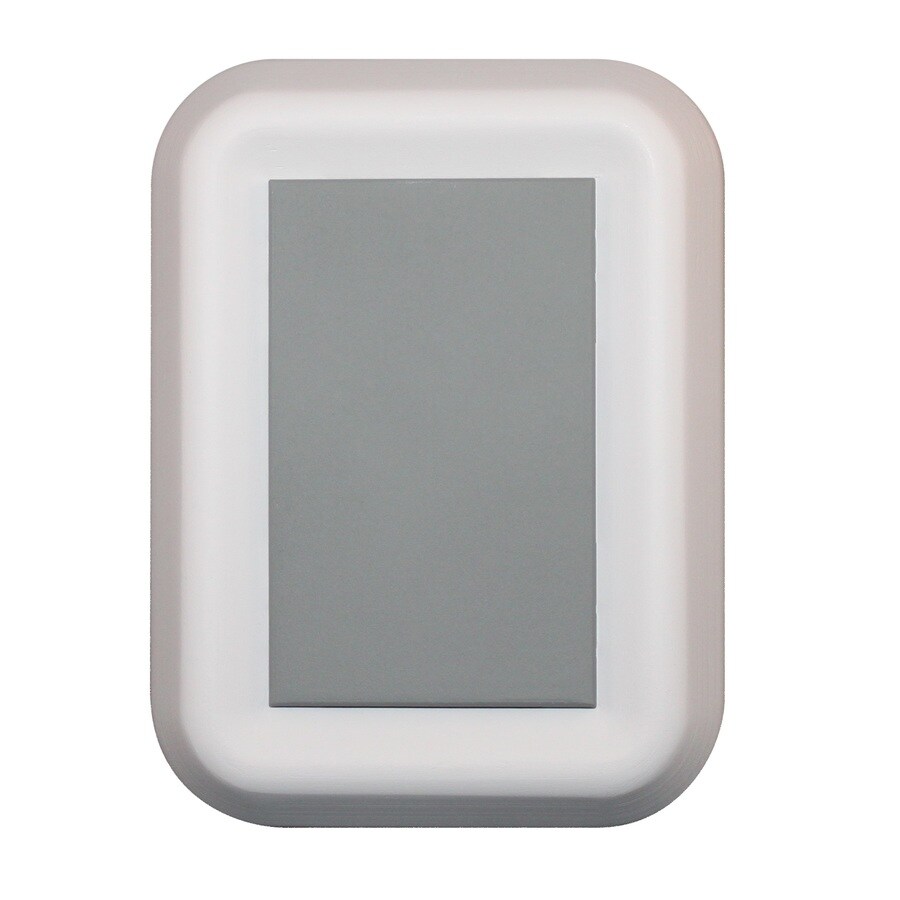 Heath Zenith White Frame with Cool Gray Center Panel Wireless Doorbell