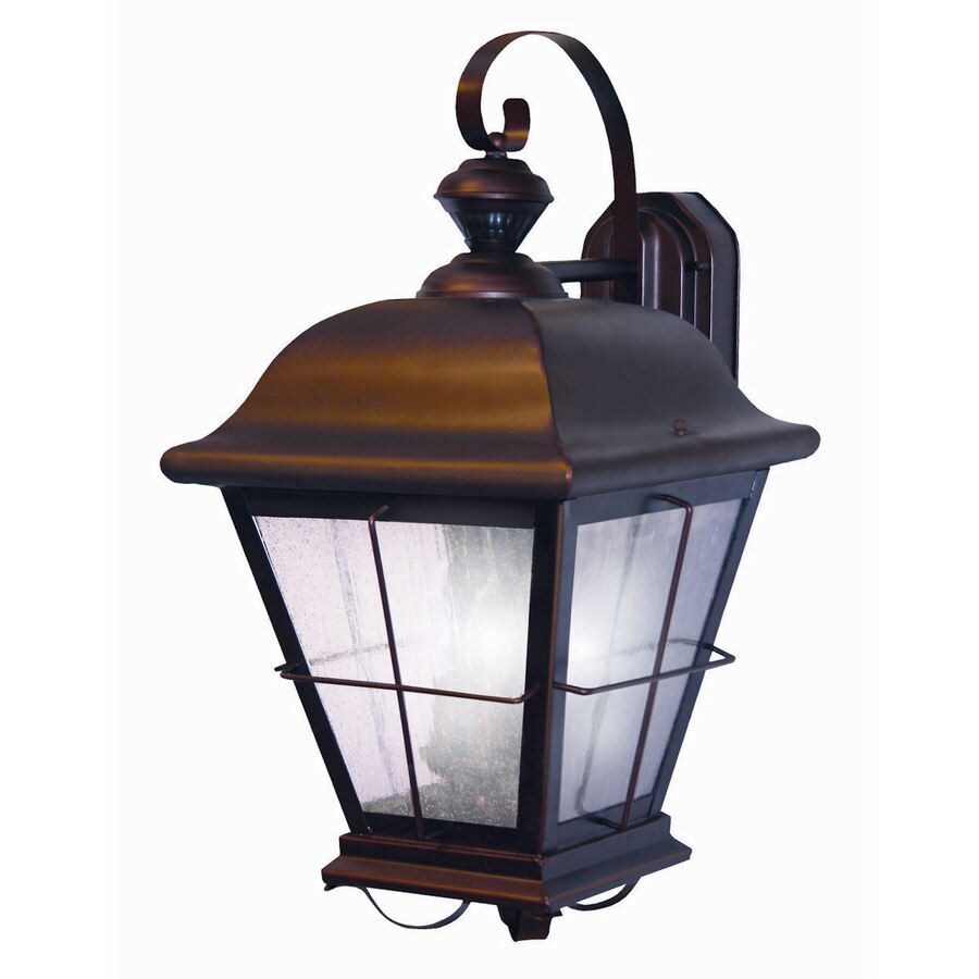 Heath Zenith 255/8in Antique Bronze Motion Activated Outdoor Wall