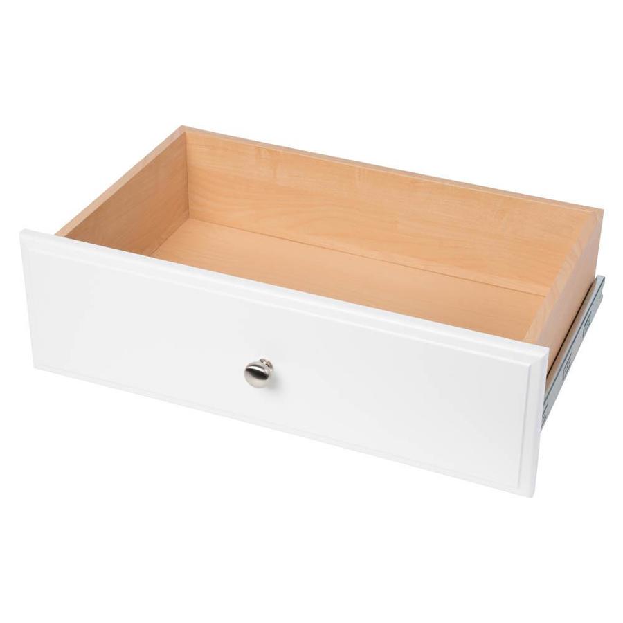 Easy Track 24in x 8in x 14in White Wood Drawer Unit at