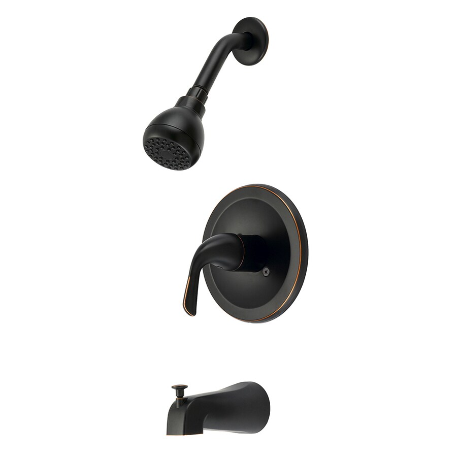Project Source Oil Rubbed Bronze 1Handle Wall Mount Bathtub Faucet at