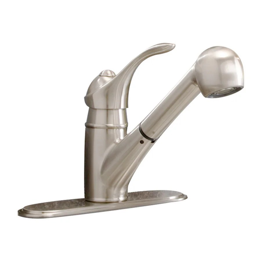 AquaSource Brushed nickel 1handle Pullout Deck Mount