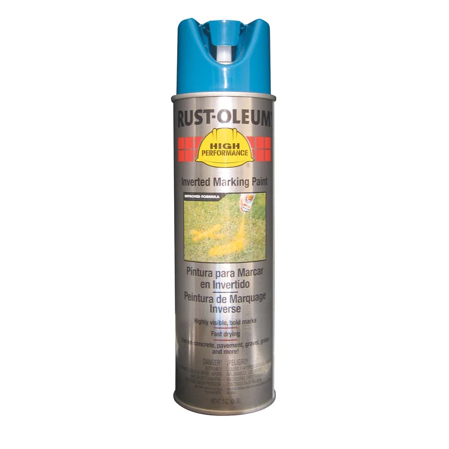 RustOleum High Performance Caution Blue Spray Paint at