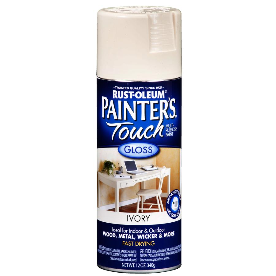 RustOleum 12 Oz. Ivory Gloss Spray Paint at