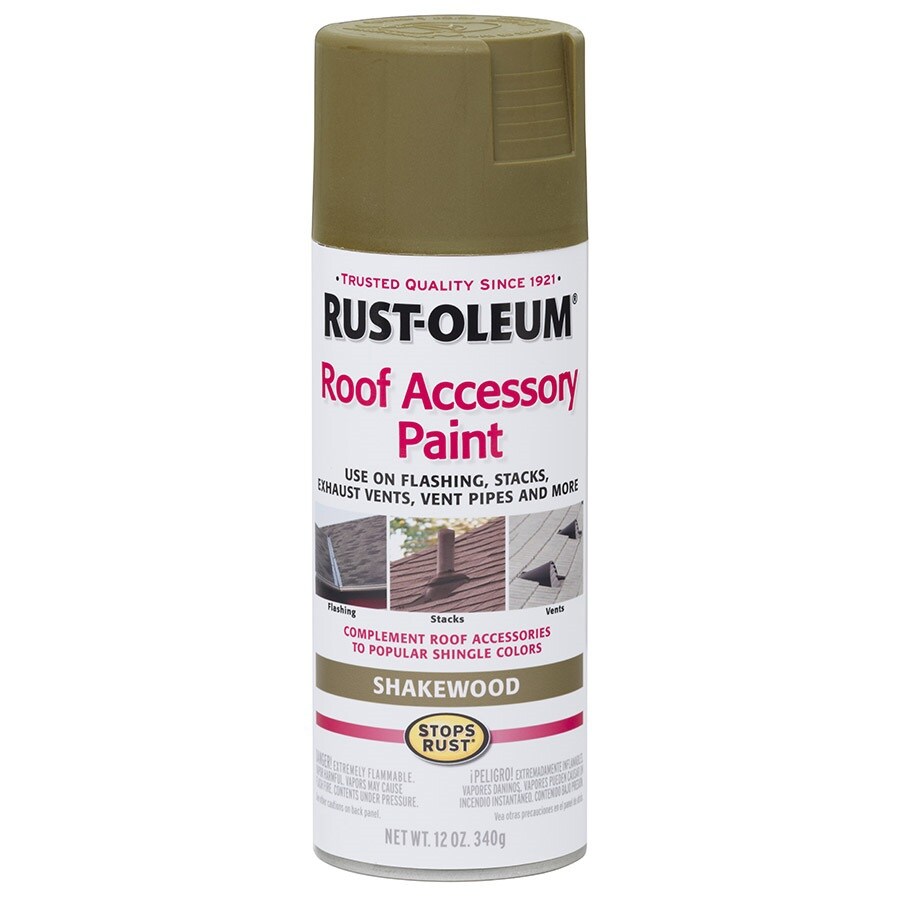 Shop RustOleum Roof Accessory Shakewood Rust Resistant Enamel Spray