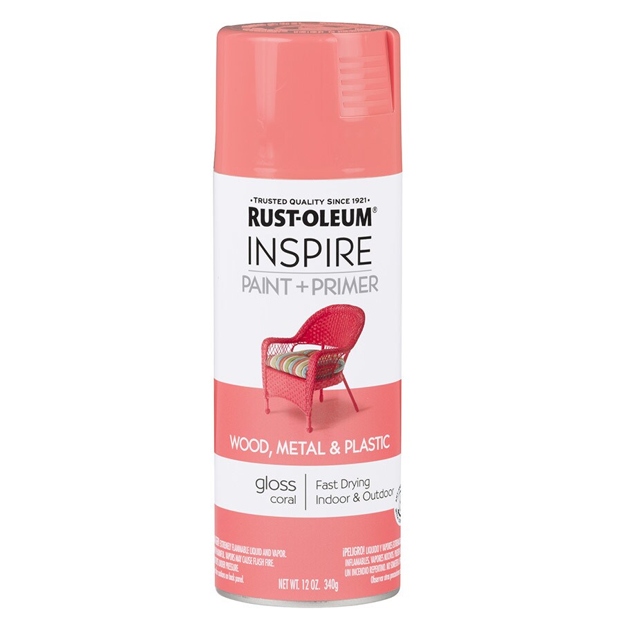 RustOleum Inspire Coral General Purpose Spray Paint (Actual Net