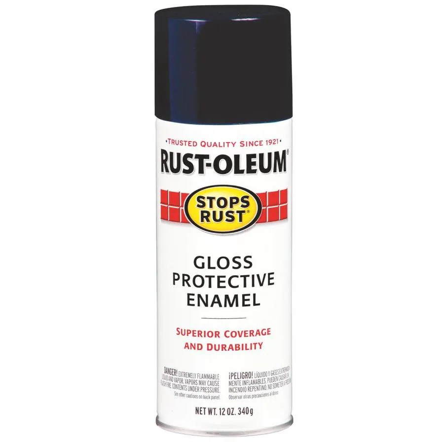 RustOleum Stops Rust 12oz Navy Blue Gloss Spray Paint at