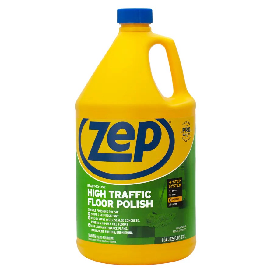 Zep High Traffic 128oz Floor Polish at