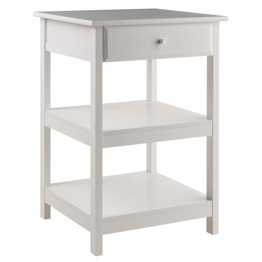 Winsome Wood Delta 30.71in White Printer Stand at
