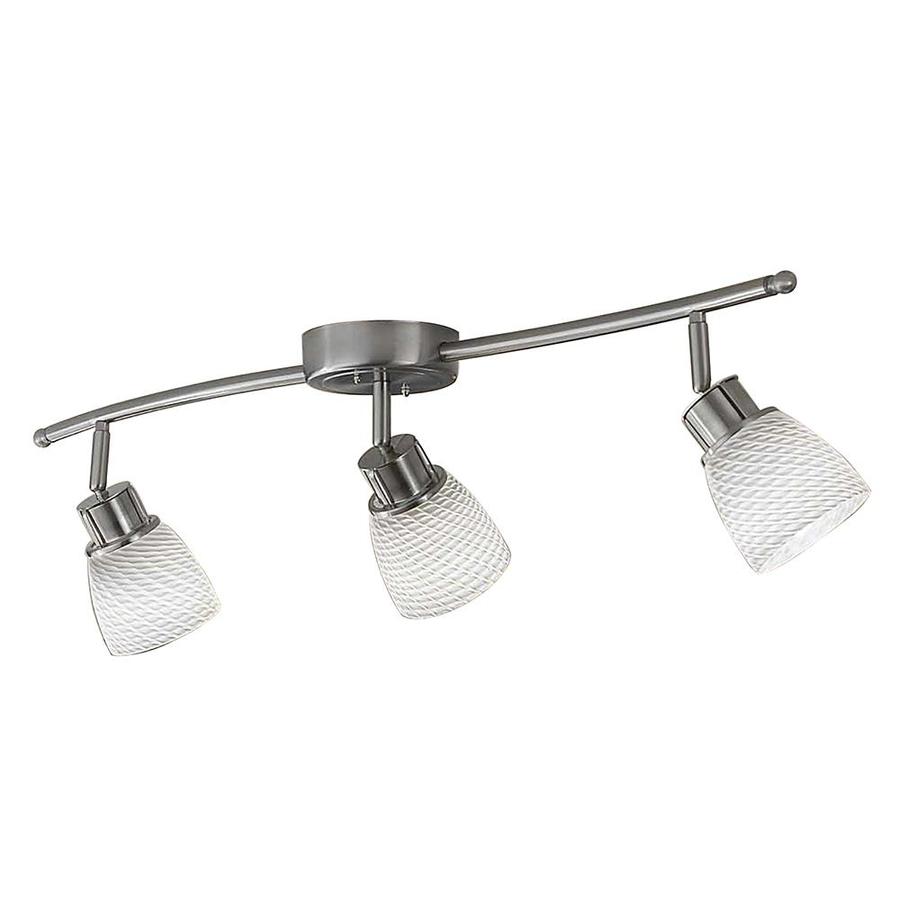 allen + roth 3-Light 33.5-in Pewter Dimmable Standard Track Bar Fixed