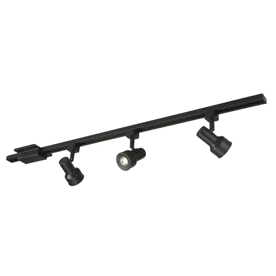 Shop Project Source 3Light 42in Matte Black Dimmable LED Step Linear