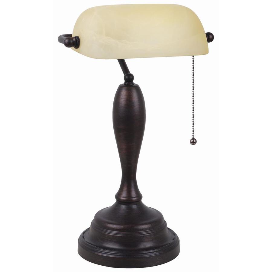 Tensor 17.7in Adjustable OilRubbed Bronze Bankers Desk Lamp with
