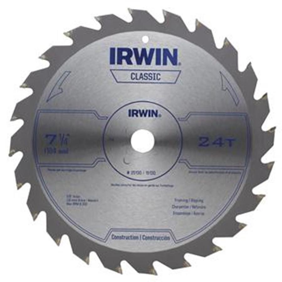 IRWIN Classic Classic 71/4in 24Tooth Carbide Circular Saw Blade at