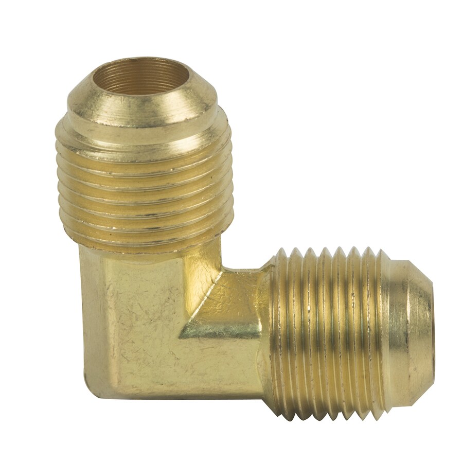 BrassCraft 1/2in x 1/2in Threaded Flare x MIP Adapter Elbow Fitting