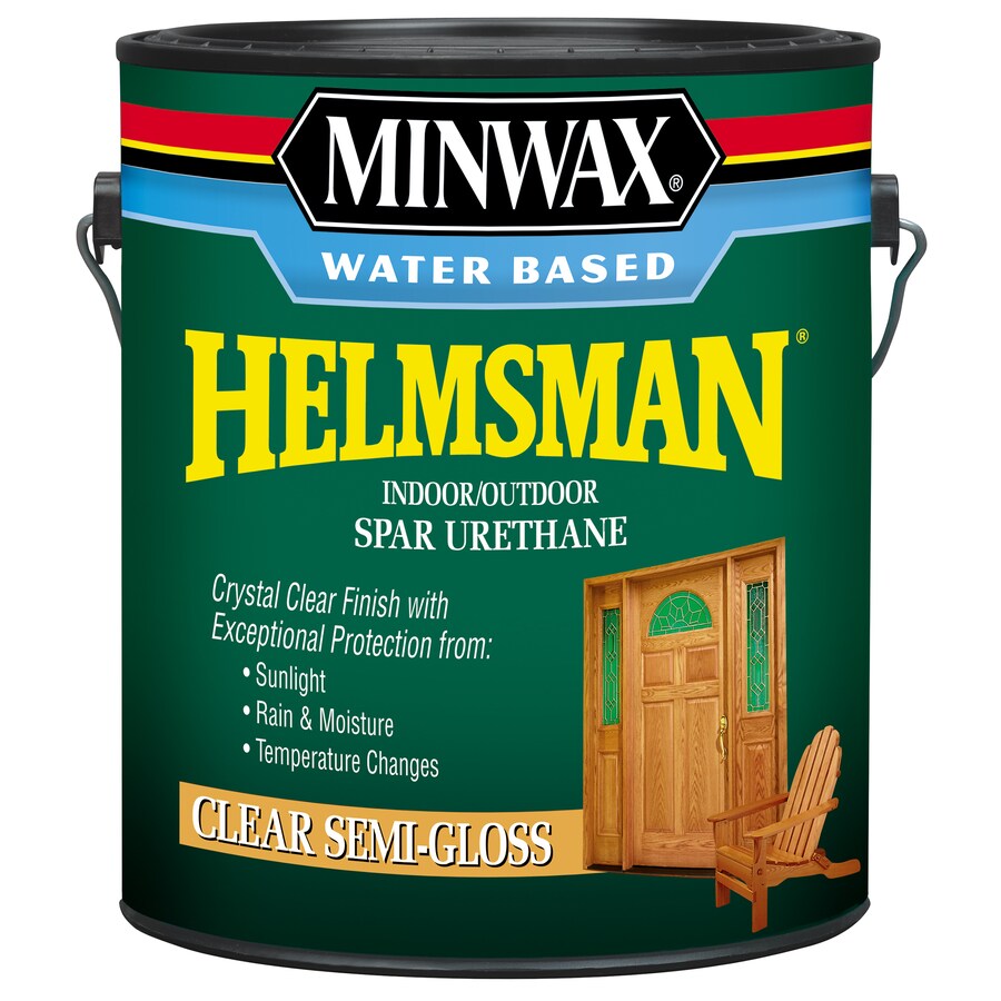 Minwax Helmsman Clear SemiGloss WaterBased Varnish (1Gallon) in the
