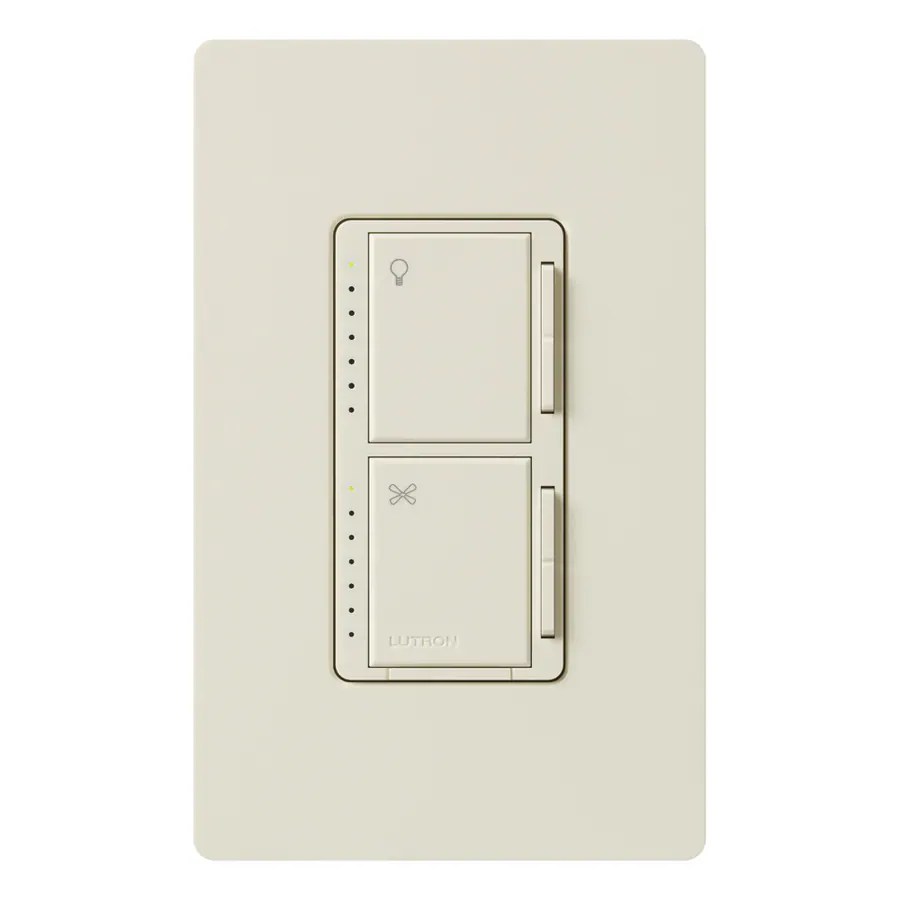 Shop Lutron Maestro 300Watt 3Way Single Pole Light Almond Indoor