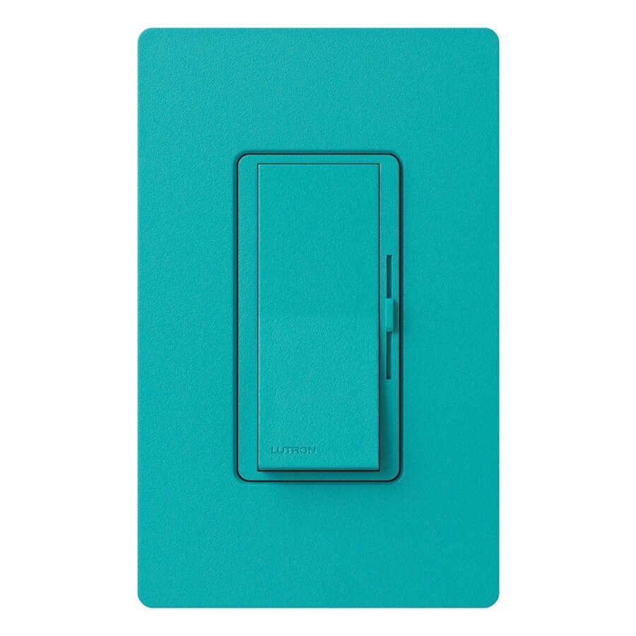 Lutron Diva Satin Color 5Amp 600Watt Turquoise 3Way Preset Dimmer at